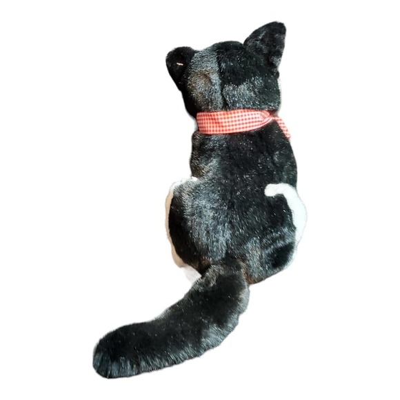 TB Toy Trading Co. Stuffed Animal Plush Collector's Choice Black & White Cat 10" - Picture 4 of 12